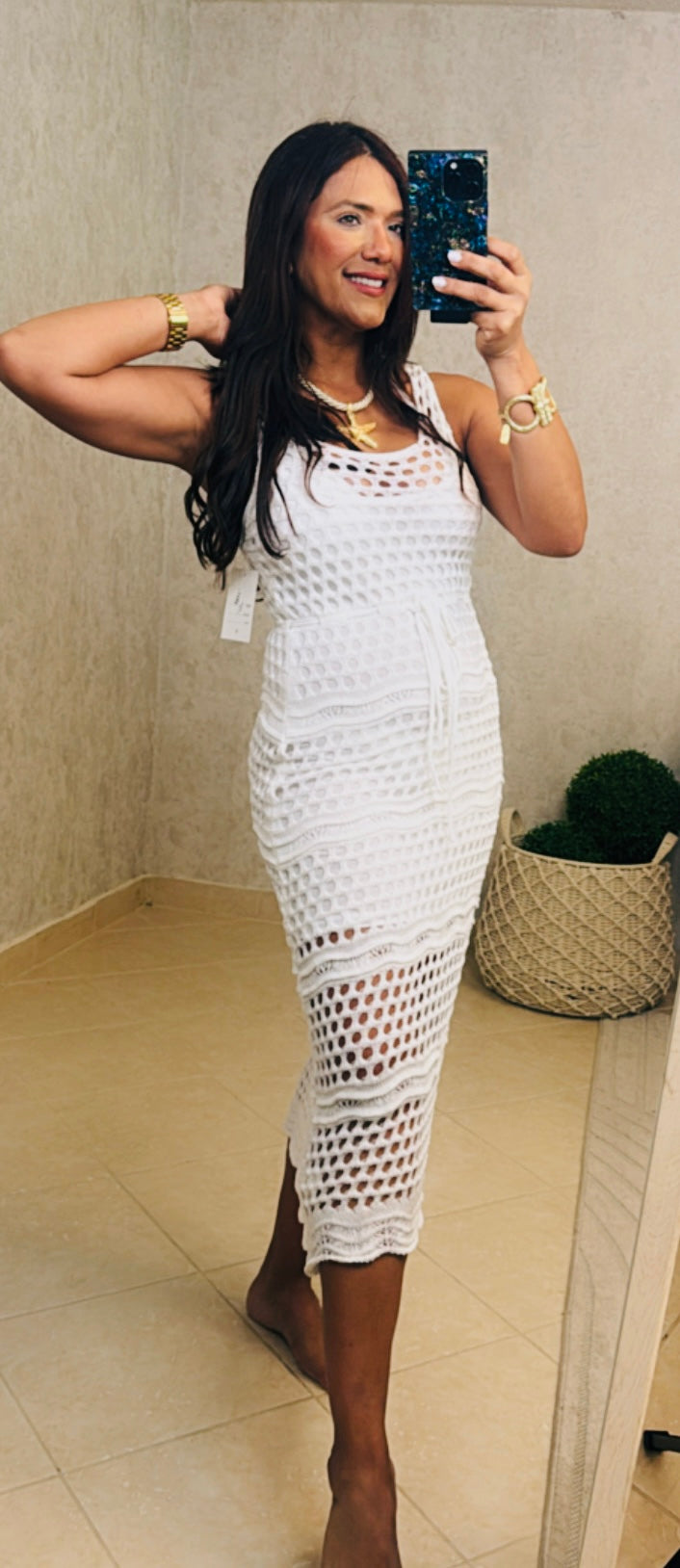 White Coverup Crotche