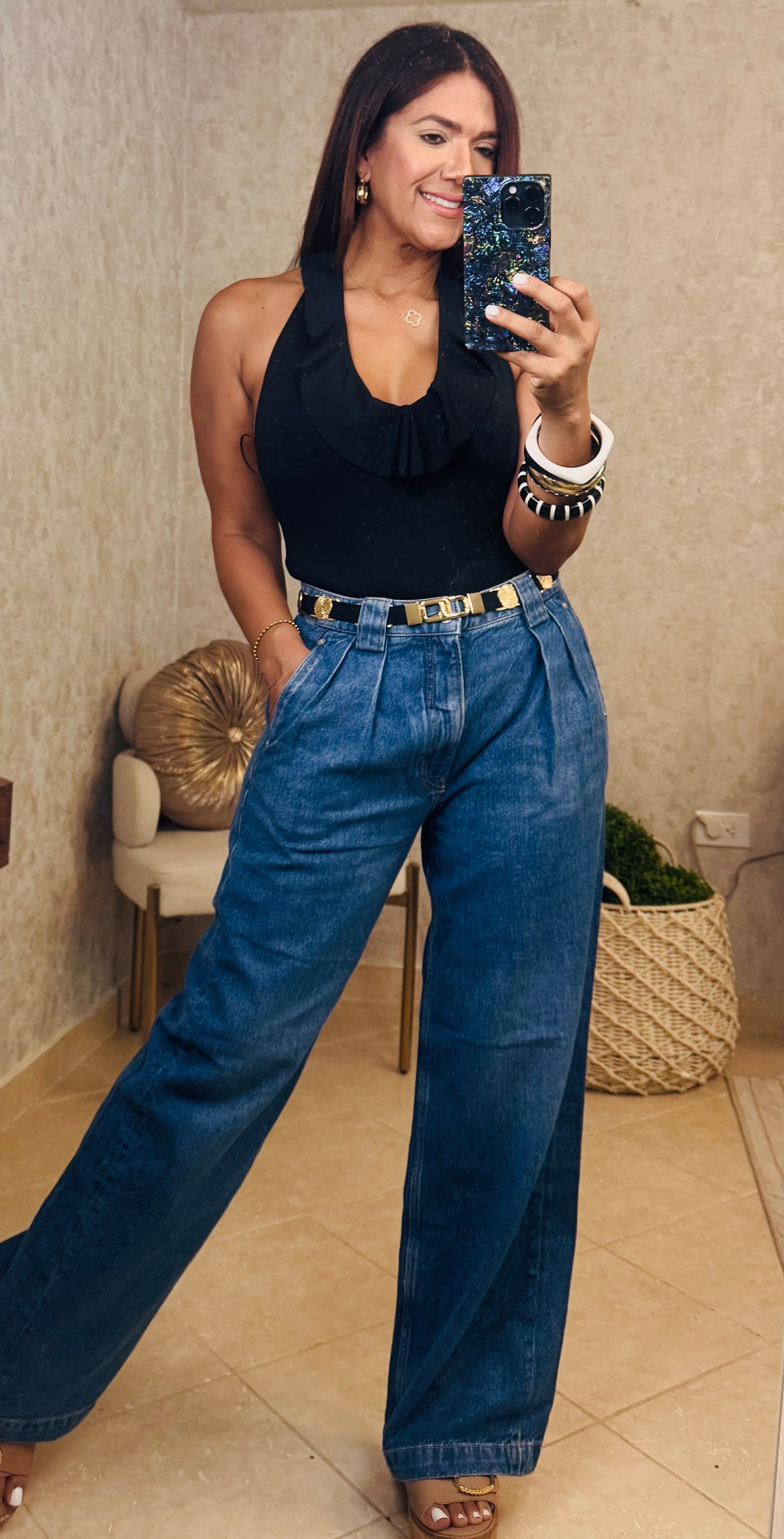 Denim Tablet Baggy