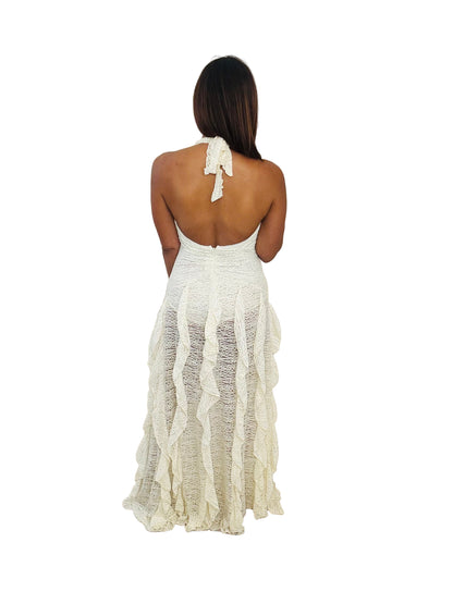 Aura Dress/ Beige & Black