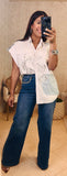 White & Denim Shirt