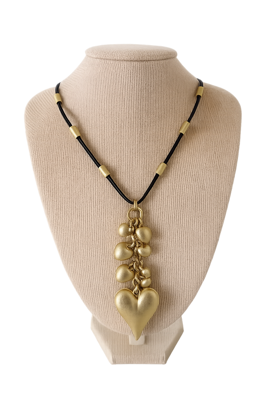 Long heart Necklace