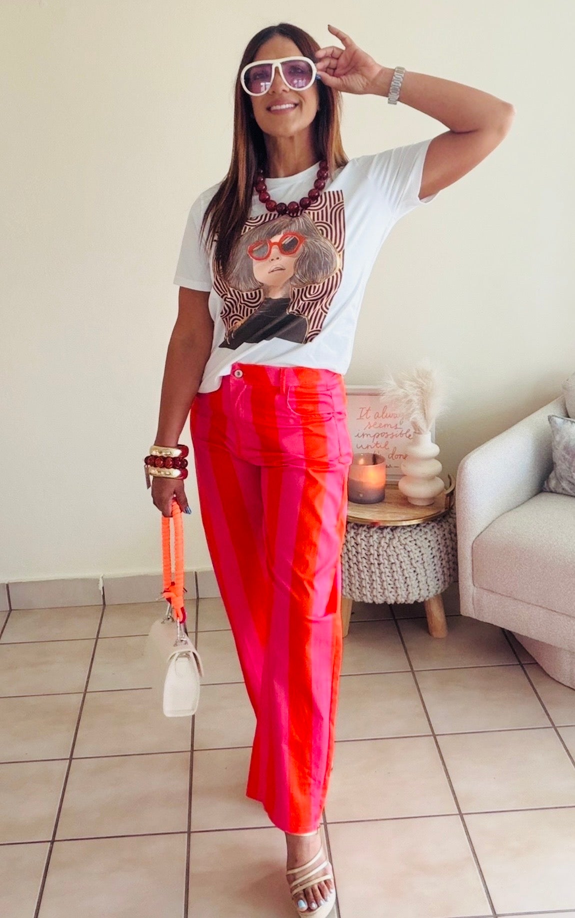 Striped Orange pants