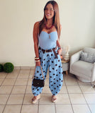 Polkadots babe blue pants
