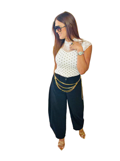 Lace Polkadots Top