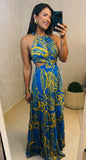 Feather Bloom- Maxi Dress