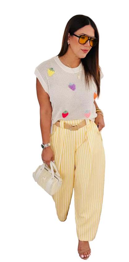 Mónaco Barrel Pants/ Yellow
