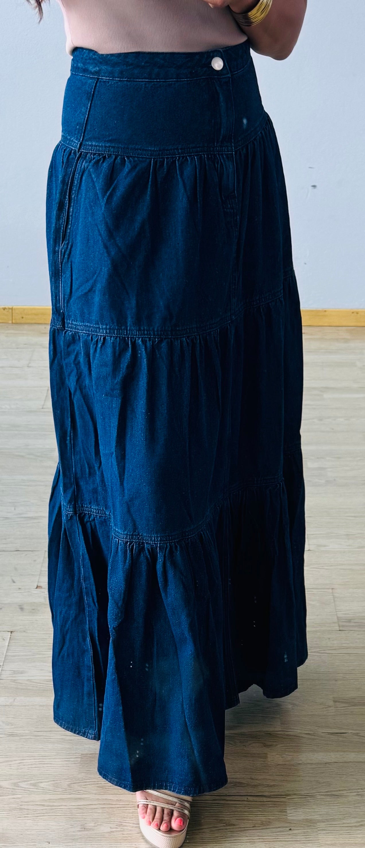 Denim Maxi Skirt