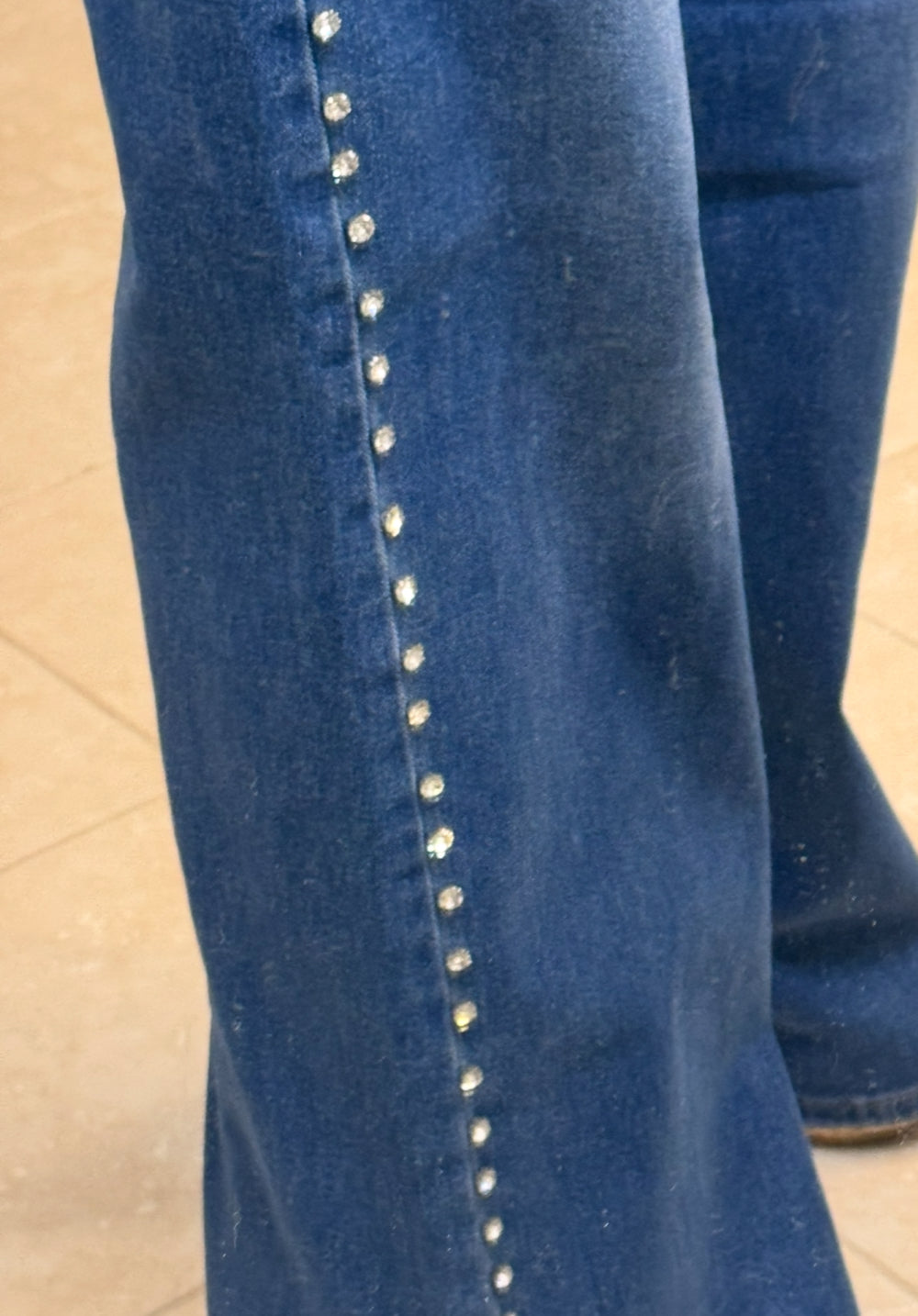 Rhinestone Glow Denim