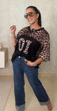 Animal Print and lace shirt