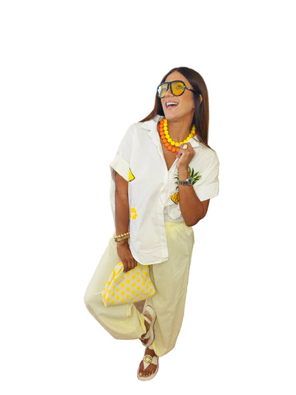 Pineapple Paradise Oversized Shirt 🍍
