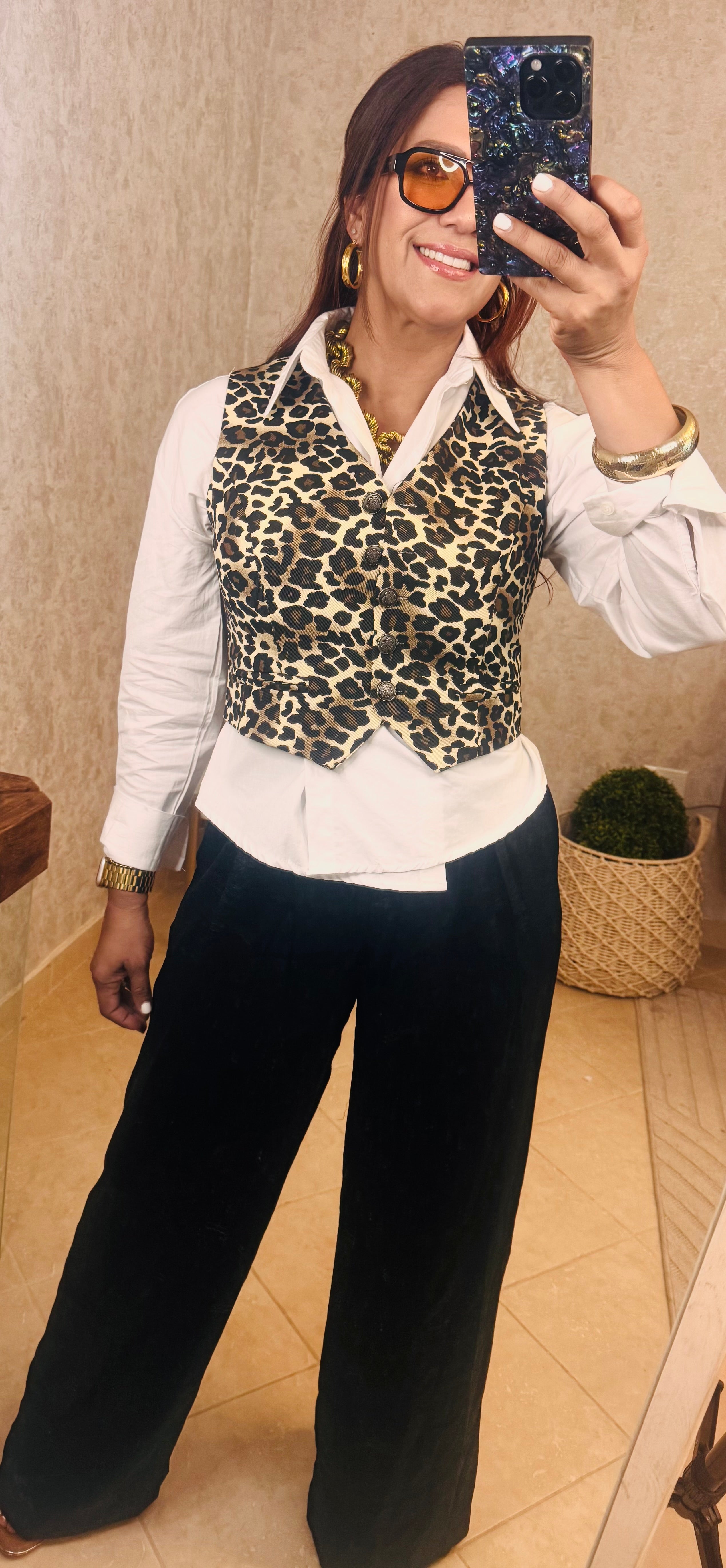 Leopard  vest