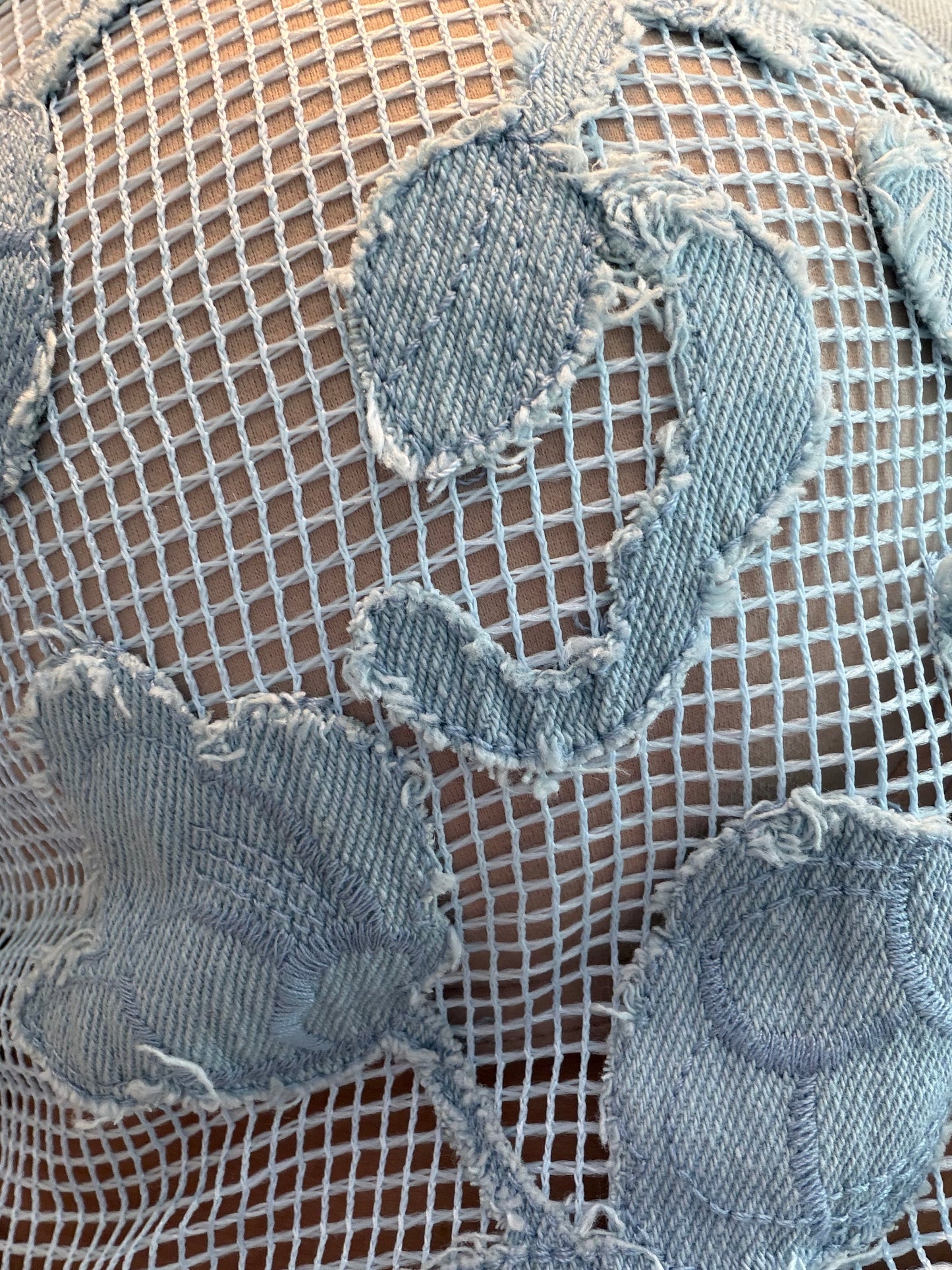 Baby blue denim set