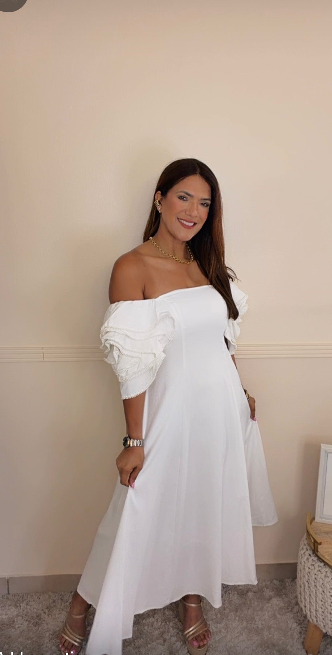 Pearl Breeze Midi Dress