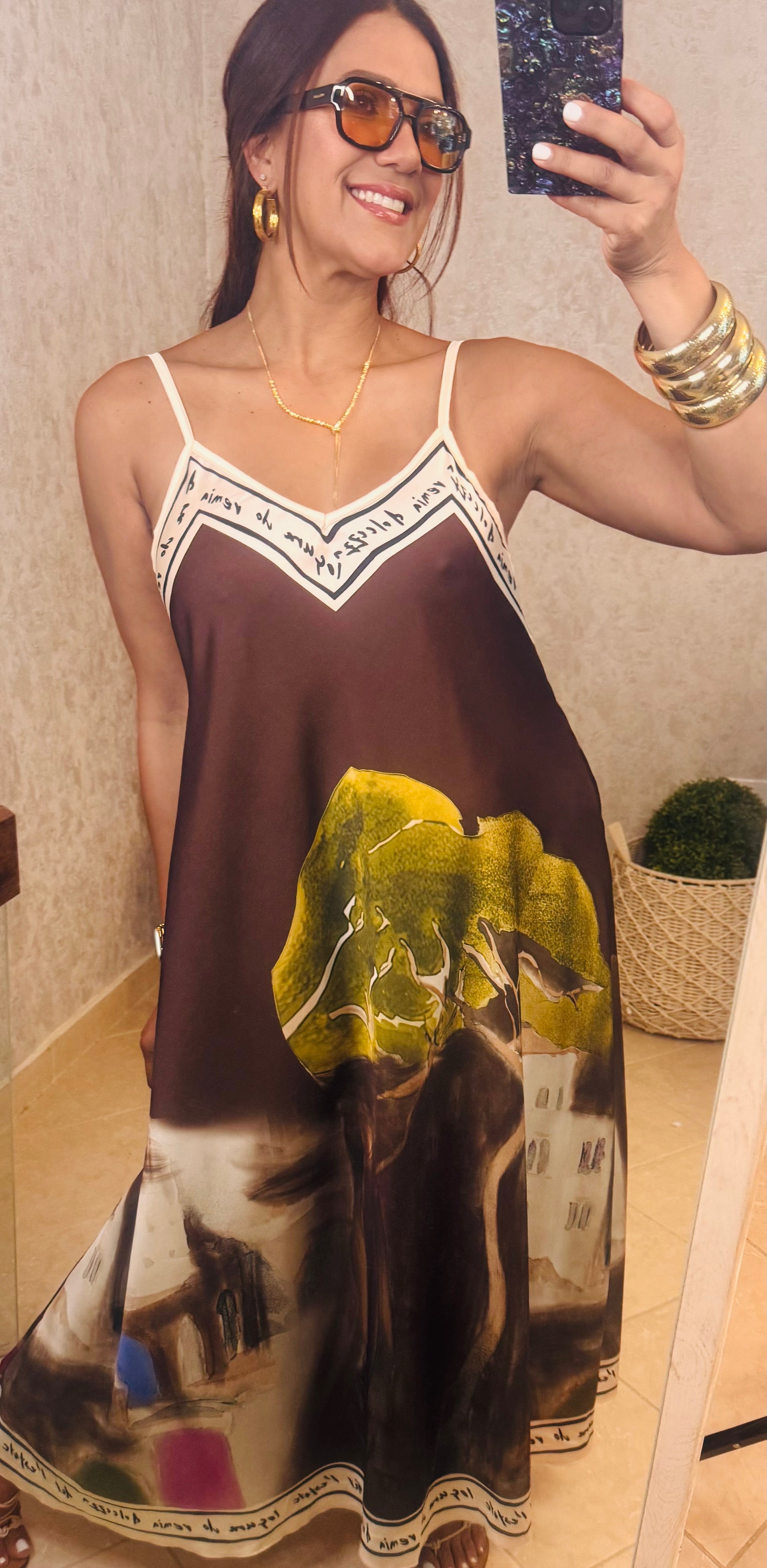Paint Maxi Dress