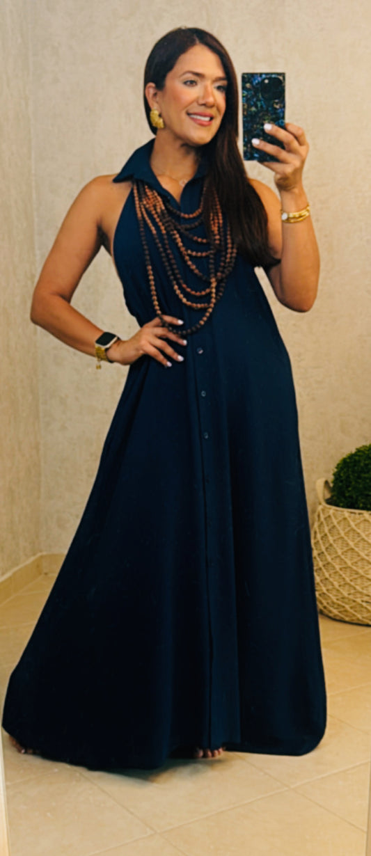 Ocean Deep Maxi Dress