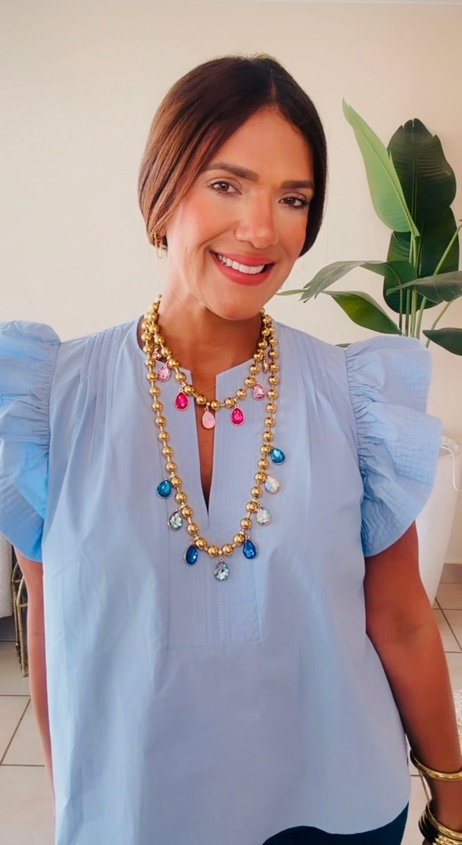 Chambray Top