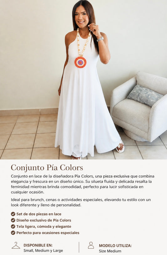 Sara Tunic & María Pant White