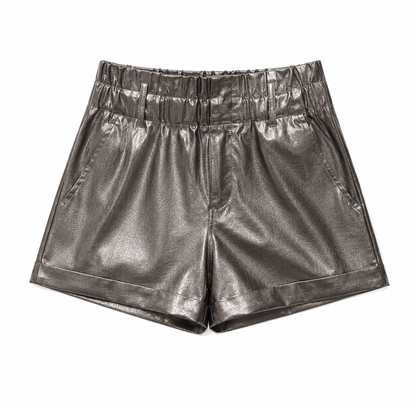 Soft Leather Shorts