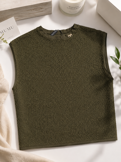 Olive Textured Top