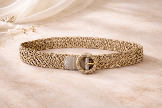 Cinturón Trenza Dorada (One Size)