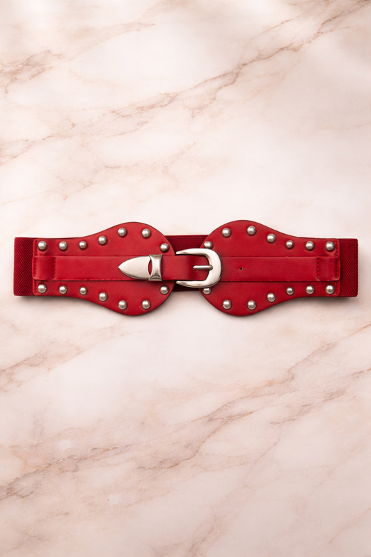 Ruby Stud Belt (One Size)