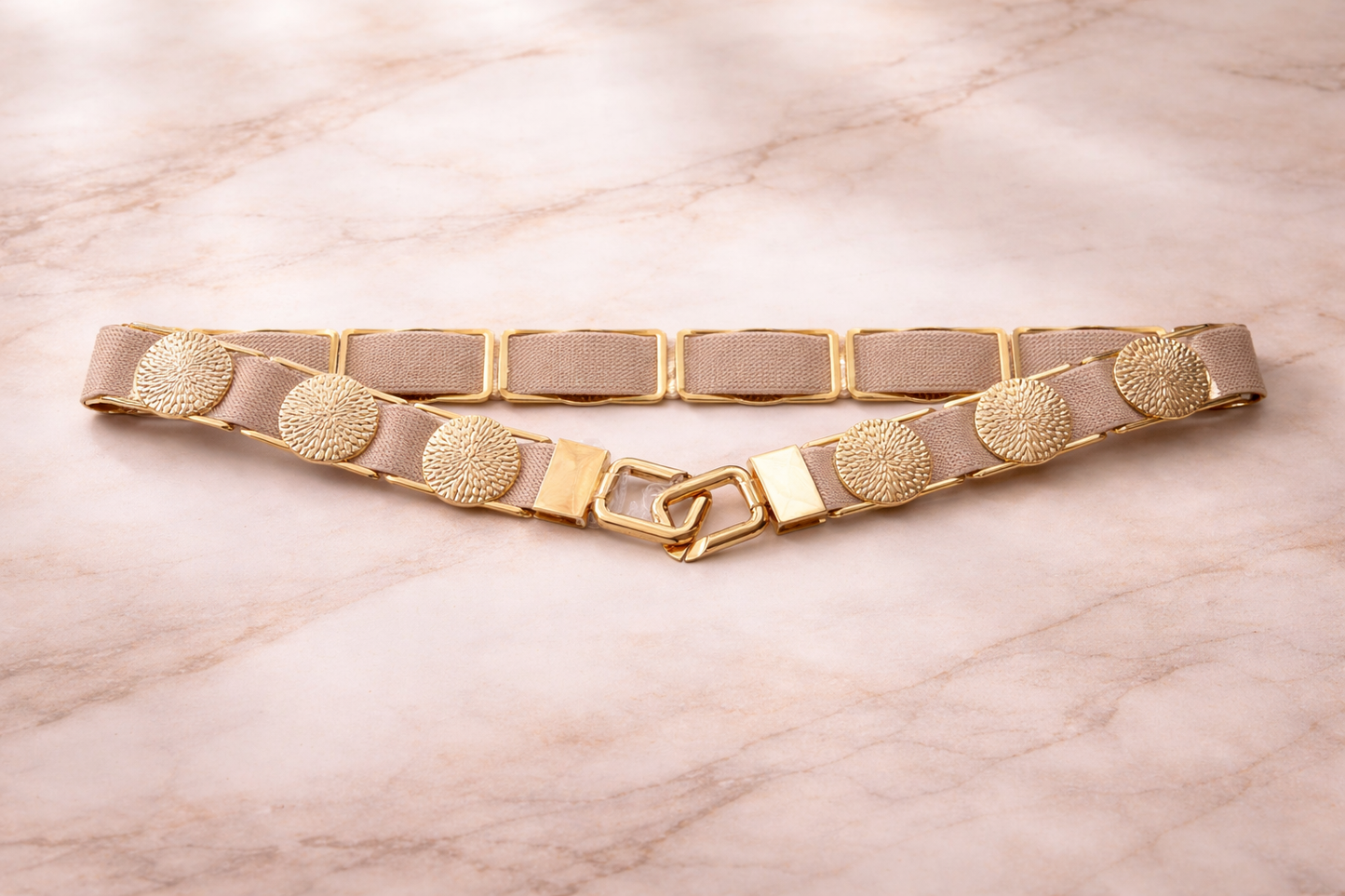 Elegant gold belt