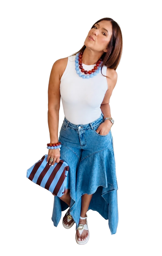 Denim Ruffle