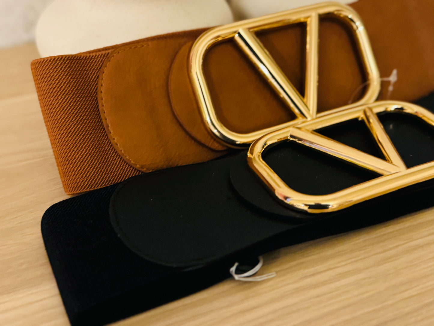 Dress Belt V - One Size Black & Brown