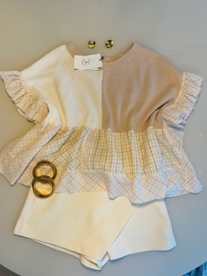 Summer Sand Wide Casual Top