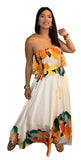 Prisma Maxi Ruffle and Straples  Dress