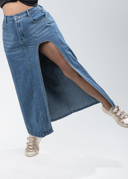 Curve Jean Skirt