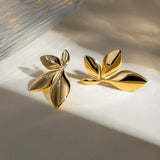 Flower Petals Stainless Steel Earing