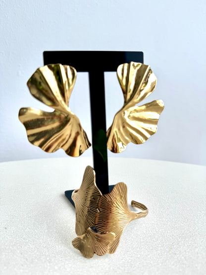 Flower and Bangel set (Stainless Steel)