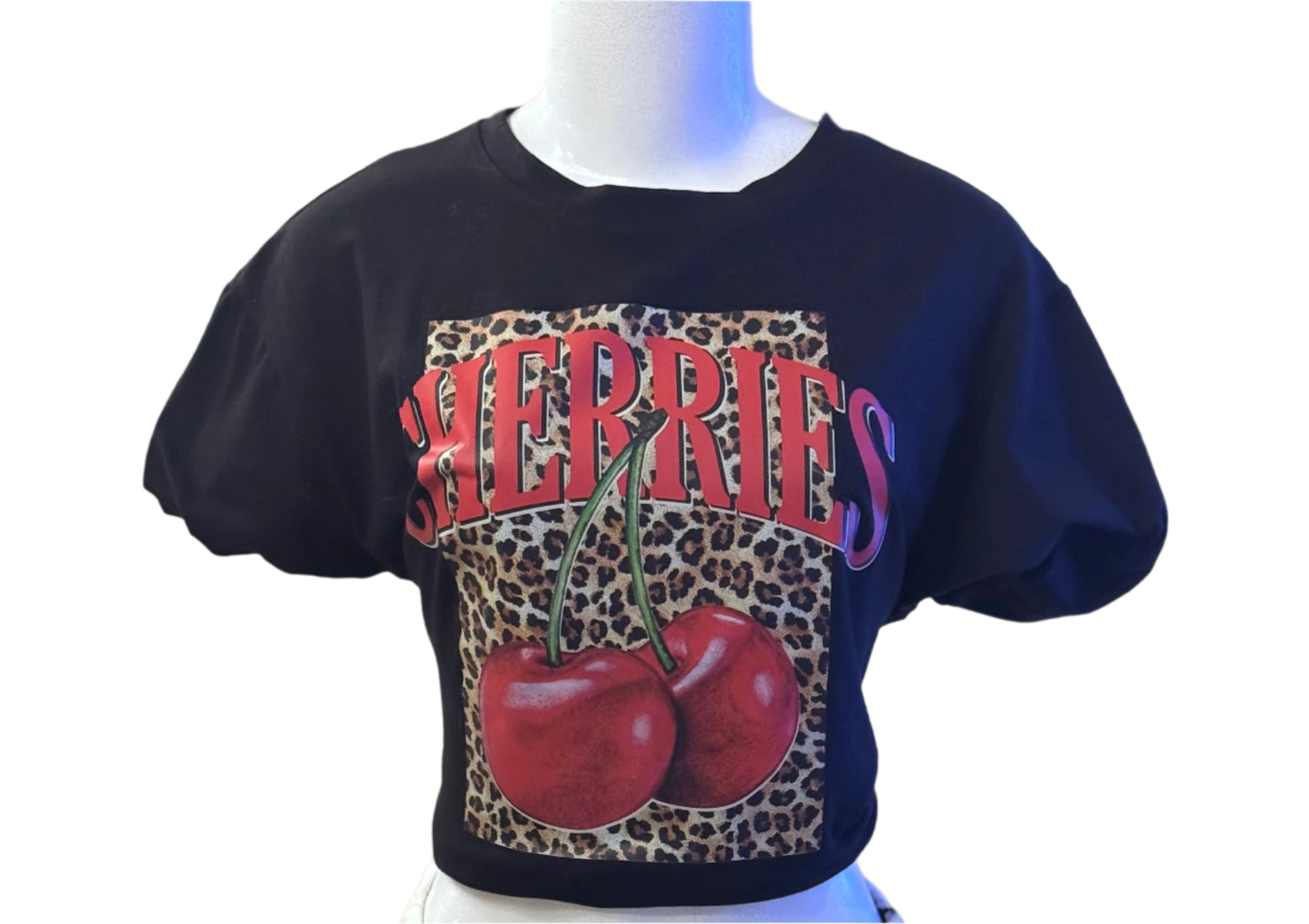 Cherry Leopard - T Shirt